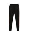 Finden and Hales Mens Knitted Tracksuit Pants (Black/Red)