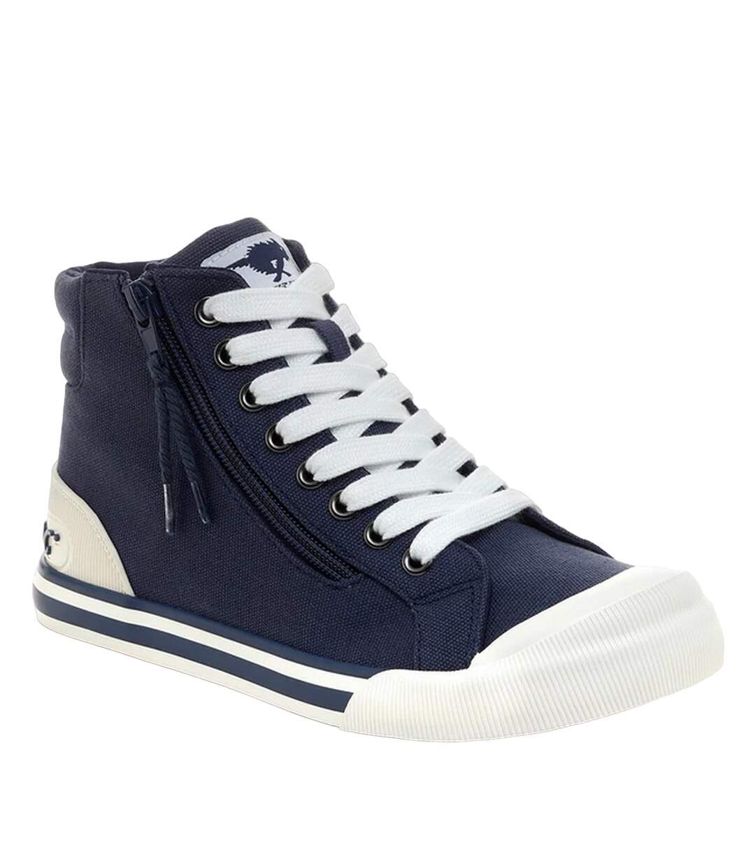 Baskets jazzin hi femme bleu marine Rocket Dog-1