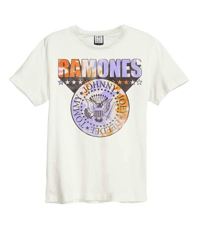 T-shirt Tie Dye Shield Adulte Blanc Amplified
