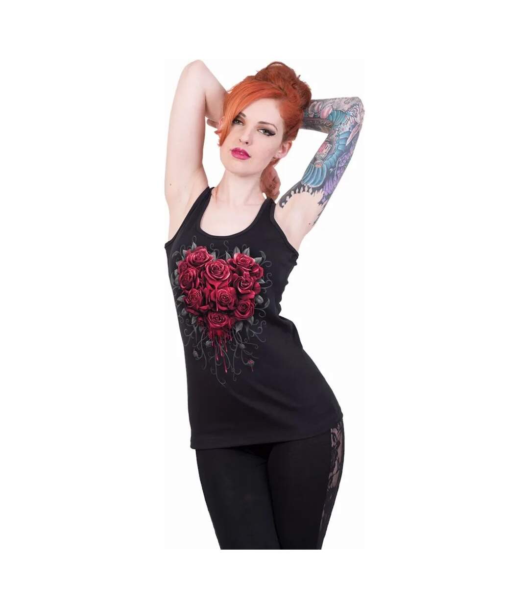 Haut bleeding heart femme noir Spiral Direct-2