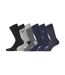 Lot de 6 Paires de Chaussettes de ville coton homme Serge Blanco-1