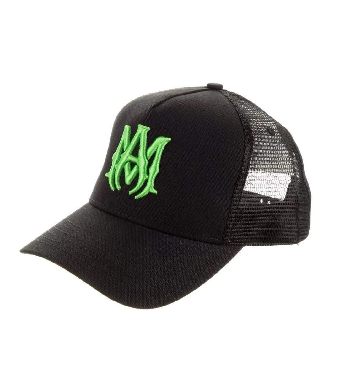 Casquette Trucker Motif/style Logo Brodé Adulte Noir Vert Amiri-3