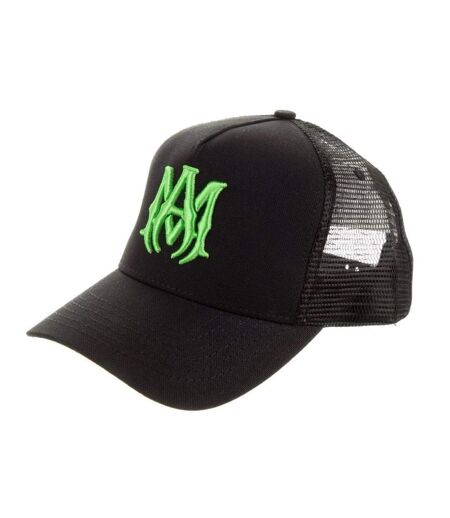 Casquette Trucker Motif/style Logo Brodé Adulte Noir Vert Amiri