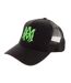 Casquette Trucker Motif/style Logo Brodé Adulte Noir Vert Amiri-3