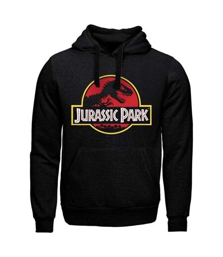 Sweat À Capuche Motif/style Logo Homme Noir Jurassic Park
