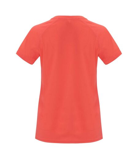 T-shirt bahrain femme corail fluo Roly