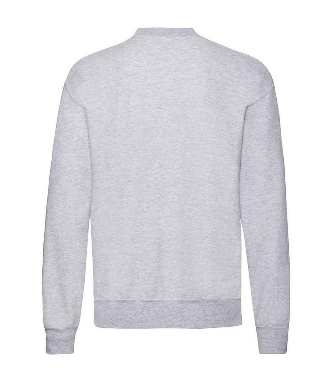 Unisex adult polycotton set-in sweatshirt heather grey Fruit of the Loom-2