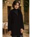 Manteau long femme manches longues - Couleur Noir