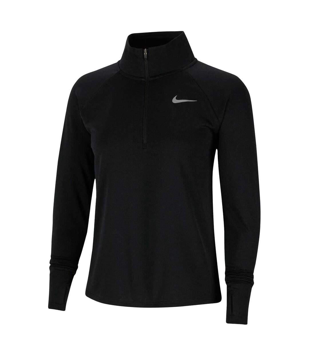 Haut Manches Longues Course À Pied Motif/style Swoosh Femme Noir Nike-2