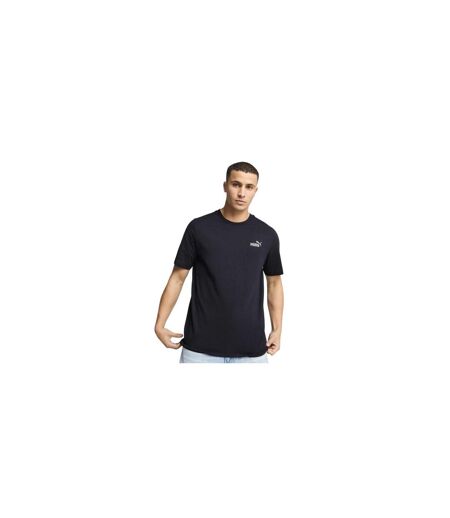 Mens Essentials Small Logo T-shirt Navy Puma
