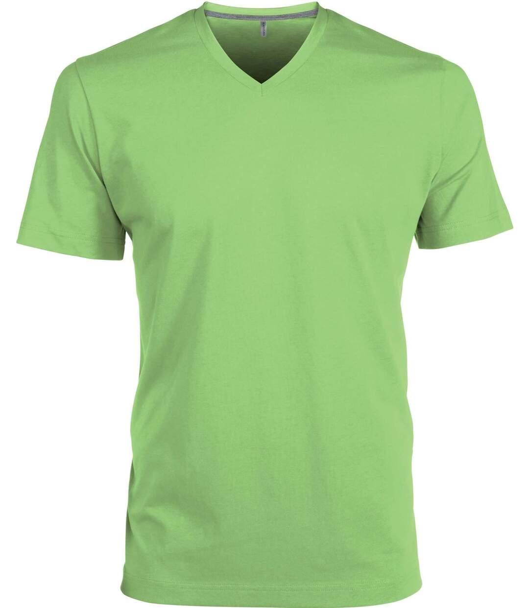 T-shirt manches courtes col V - K357 - vert lime - homme