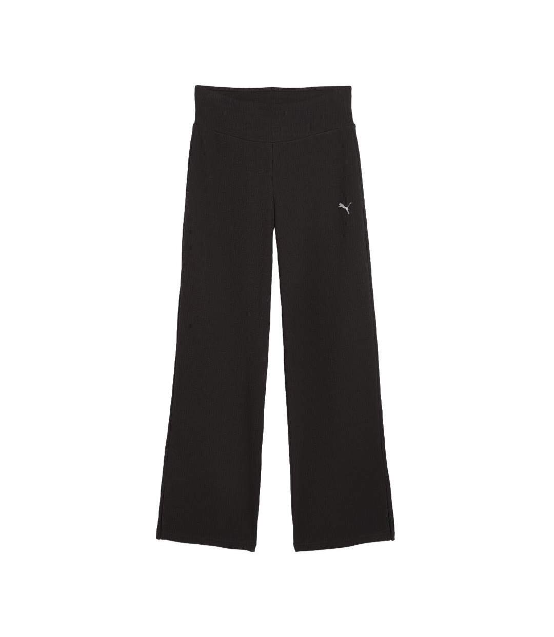 Pantalon large noir femme puma elevated-1