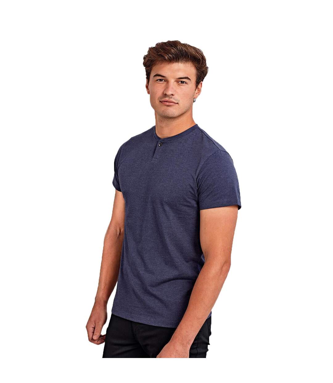 Premier Mens Comis Sustainable T-Shirt (Marine Marl) - UTPC4826