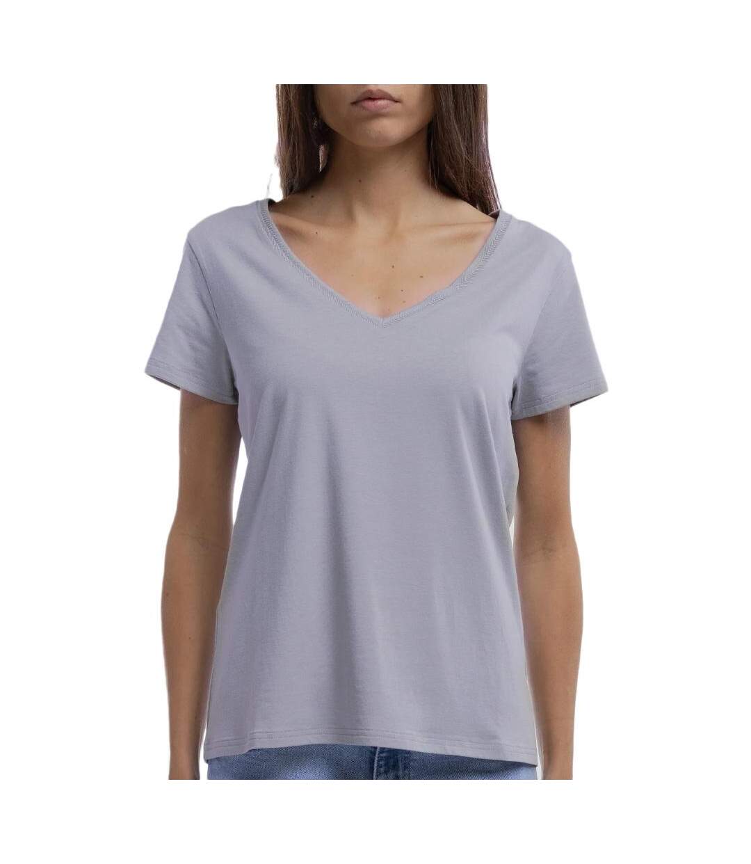 T-shirt bleu femme teddy smith mia-1