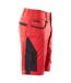 Mens Unique Work Shorts Red Black Mascot-4