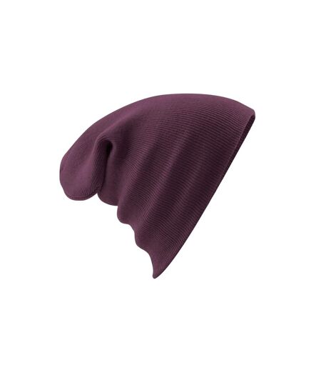 Unisex original cuffed beanie winter hat plum Beechfield