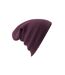 Unisex original cuffed beanie winter hat plum Beechfield-2