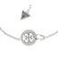 Rhodium Plated Circular Bracelet One Size Silver Guess-2