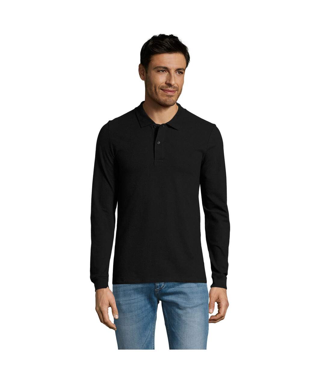 Polo Perfect Homme Noir SOLS-1