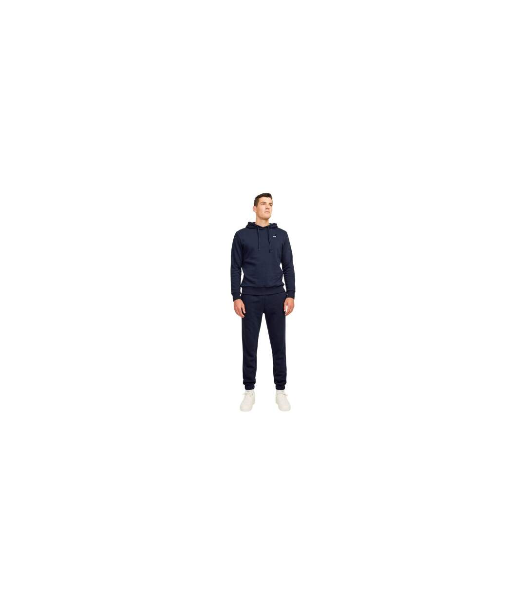 Mens Logo Regular Hoodie Navy JJ Rebel-1