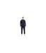 Mens Logo Regular Hoodie Navy JJ Rebel-1