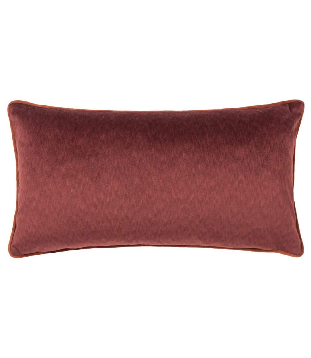 Torto velvet rectangular cushion cover 30cm x 60cm marsala/russet Paoletti-1