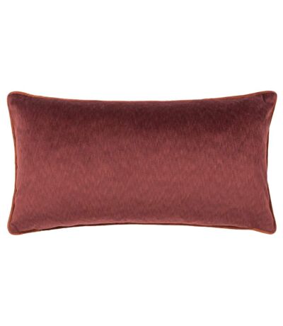 Torto velvet rectangular cushion cover 30cm x 60cm marsala/russet Paoletti