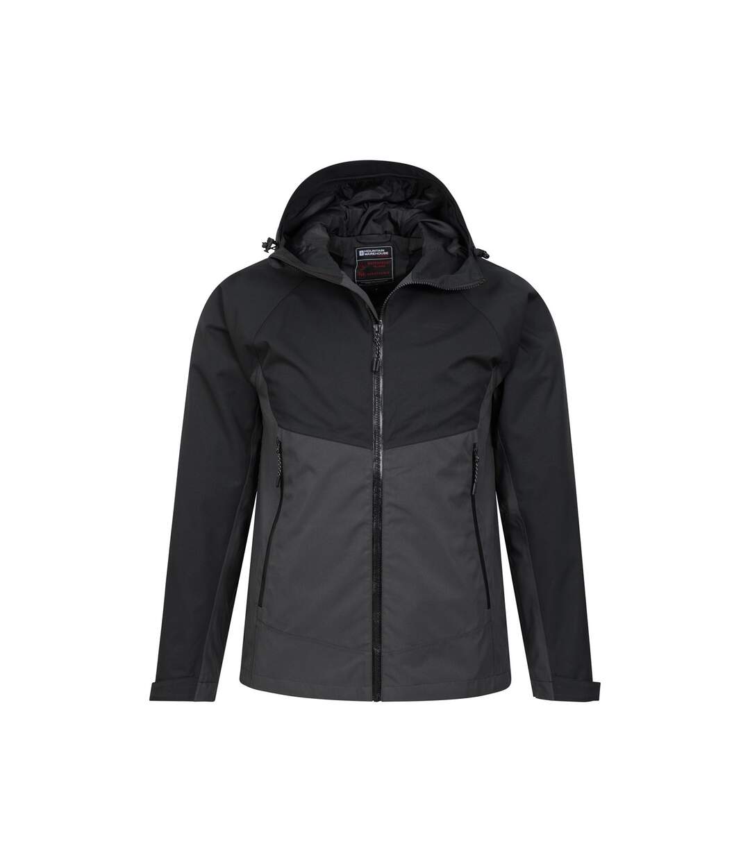 Mens Verge Extreme Waterproof Jacket Black Mountain Warehouse-3