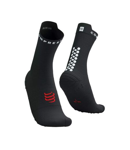 x1 paires chaussettes blanc/noir mixte compressport pro racing socks v4.0 - 35/38