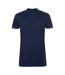 SOLS Mens Classico Contrast Short Sleeve Soccer T-Shirt (French Navy/Royal Blue)