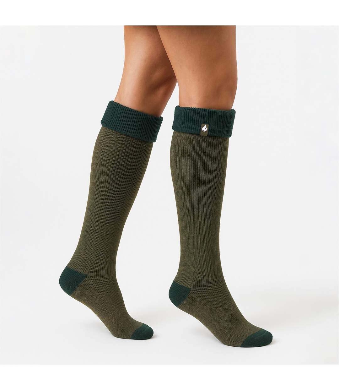 Ladies Thermal Long Wellington Boot Socks with Soft Brushed Lining-3