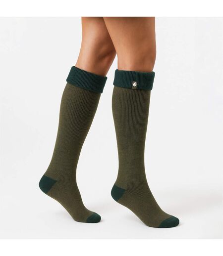 Ladies Thermal Long Wellington Boot Socks with Soft Brushed Lining
