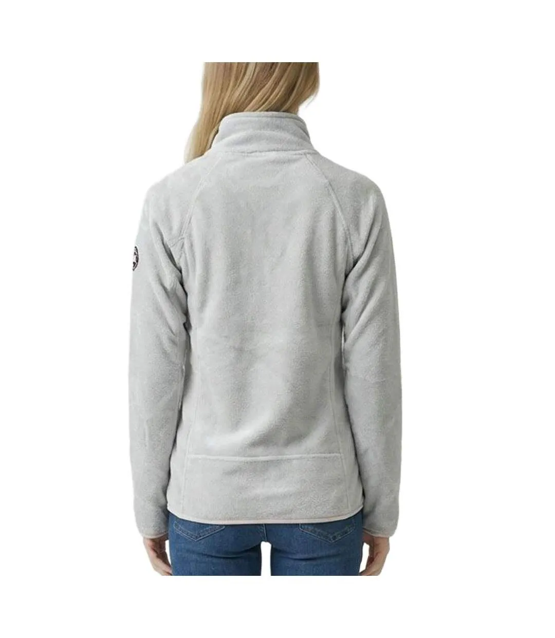 Veste polaire grise clair femme compagnie des ameriques carla-2