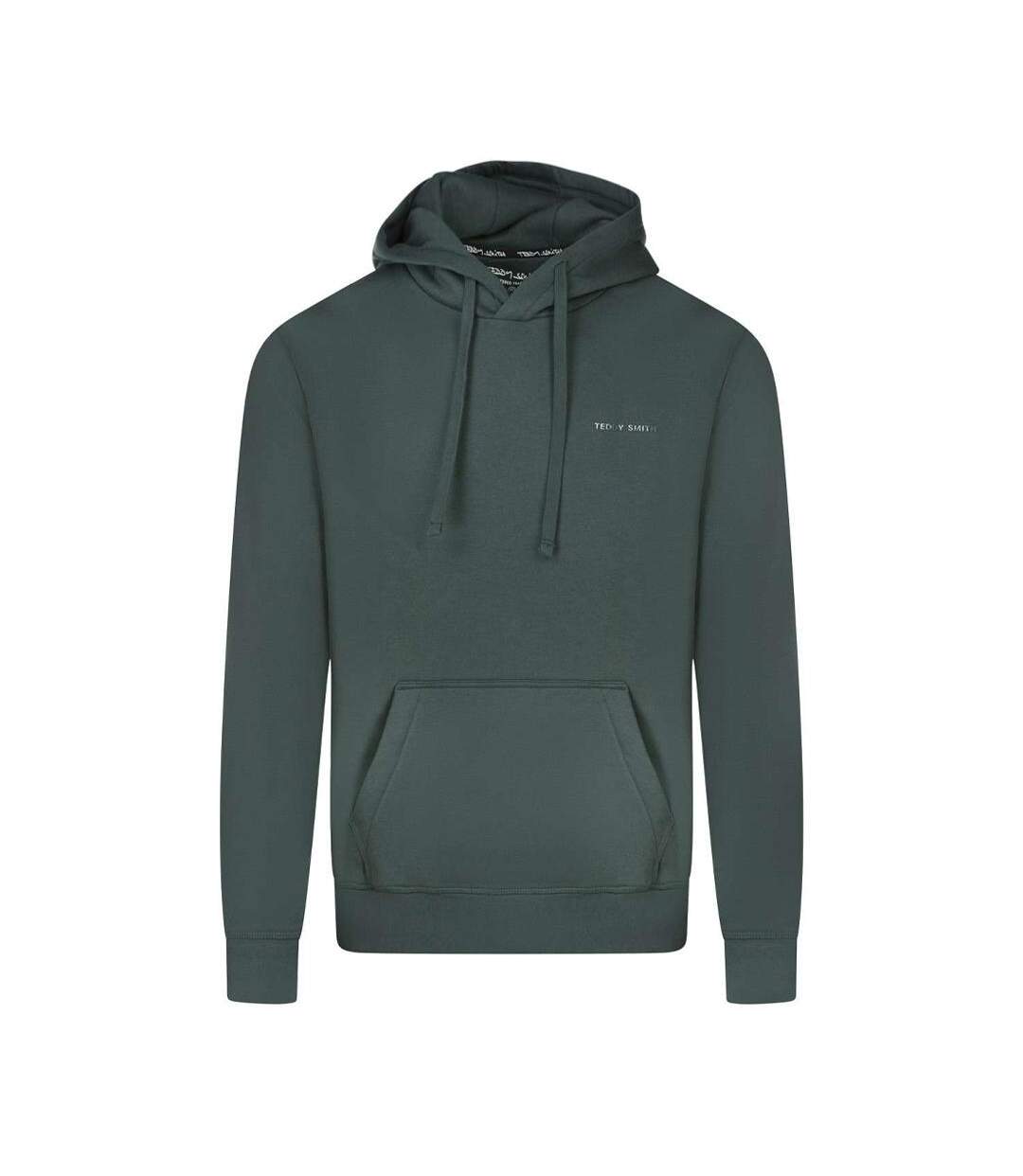 Sweat à capuche vert homme teddy smith nark hoody-1