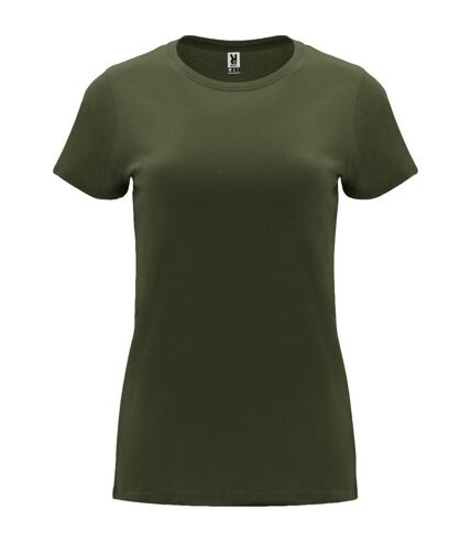 Womens/ladies capri short-sleeved t-shirt venture green Roly