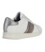 Womens/ladies jaysen trainers white/silver Geox