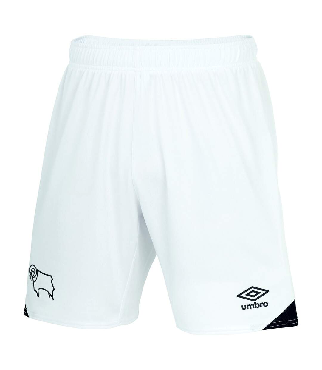 Derby County FC Mens 22/23 Umbro Third Shorts (White)