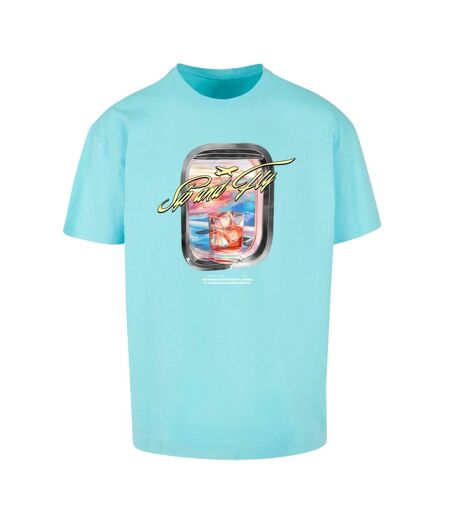 Mens Sip&fly Heavyweight Oversized T-shirt Bleu Béryl Mister Tee