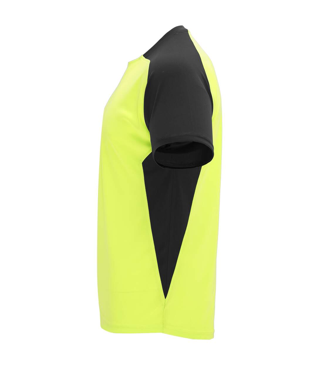 T-shirt Bugatti Adulte Jaune Fluo Noir Roly Sport-4