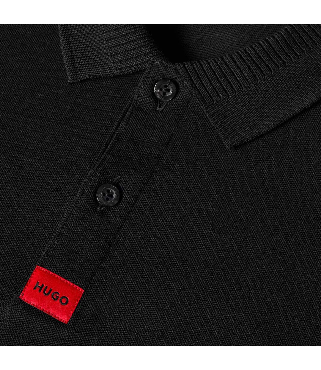 Mens Deresolo222 Slim Polo Shirt Black Hugo-3