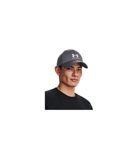 Mens Lockup Dad Hat Grey Under Armour