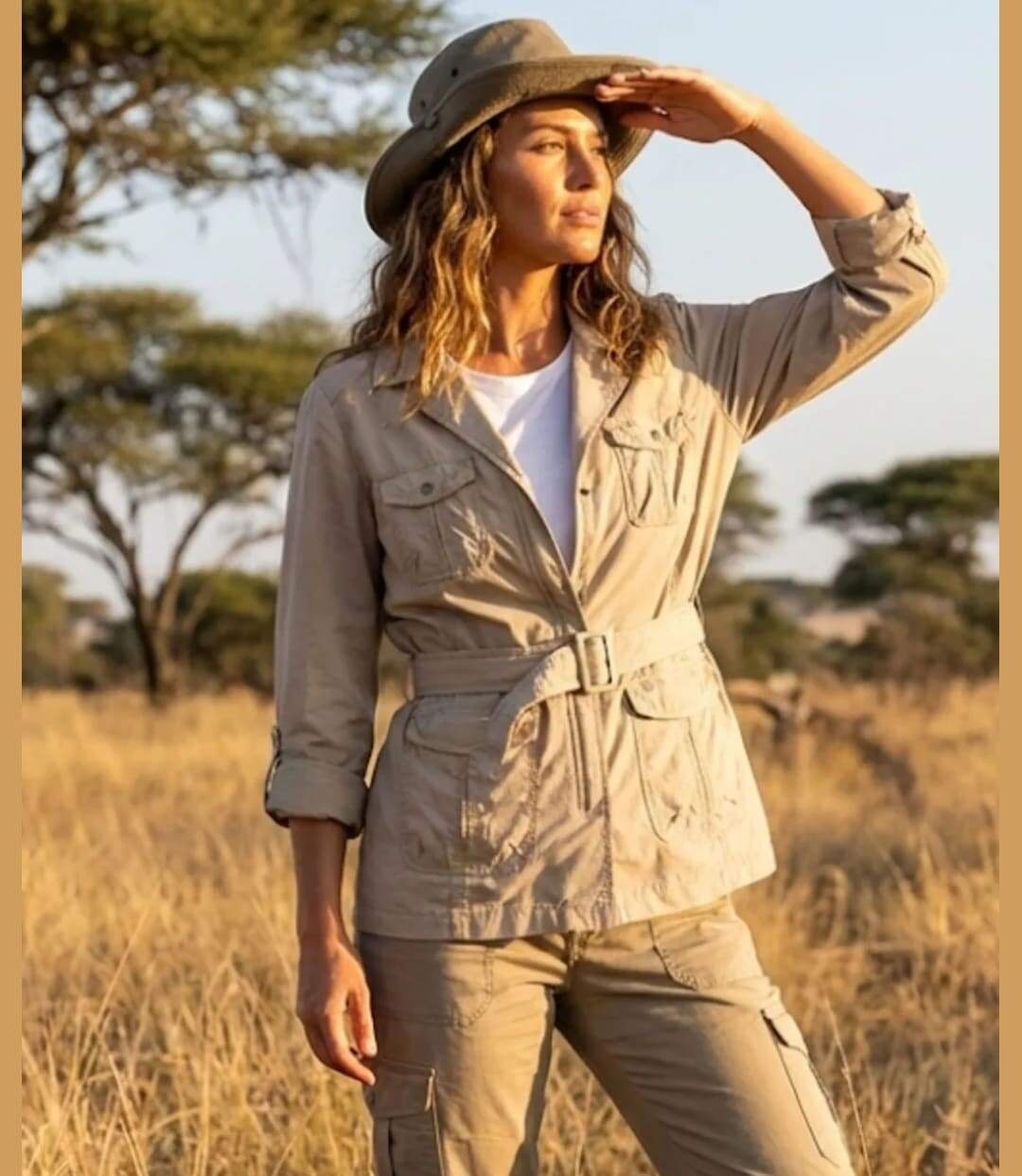 Veste Saharienne Rando Femme Mayflower Sicile Beige-4