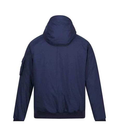 Mens Faizan Hooded Waterproof Jacket Navy Regatta