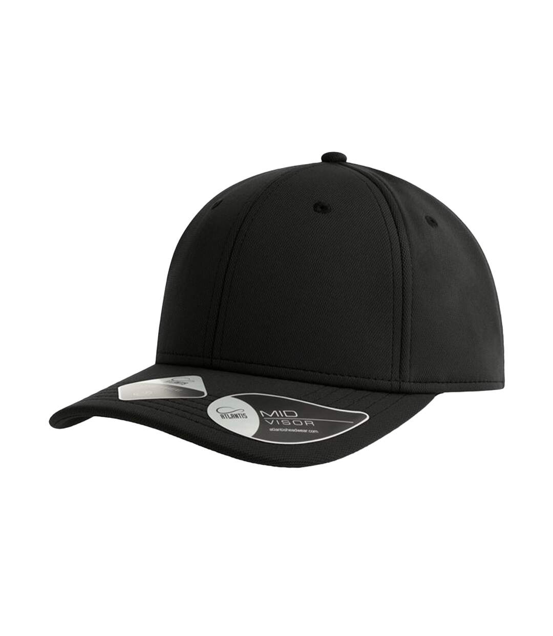Casquette De Baseball Motif/style 6 Panneaux Skye Adulte Noir Atlantis Headwear-1
