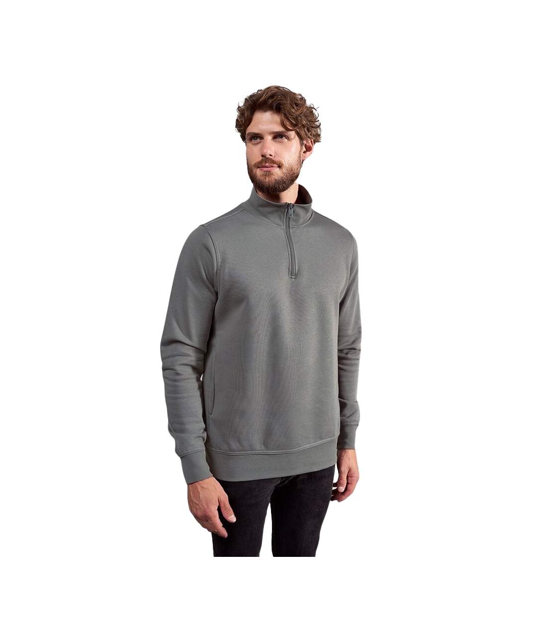 Pull Troyer Adulte Gris Acier Promodoro-1