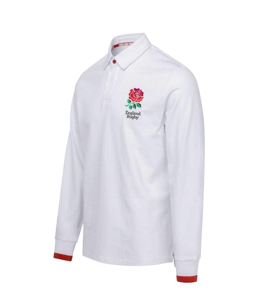 Maillot De Rugby Manches Longues Motif/style Emblème Homme Blanc England RFU-4