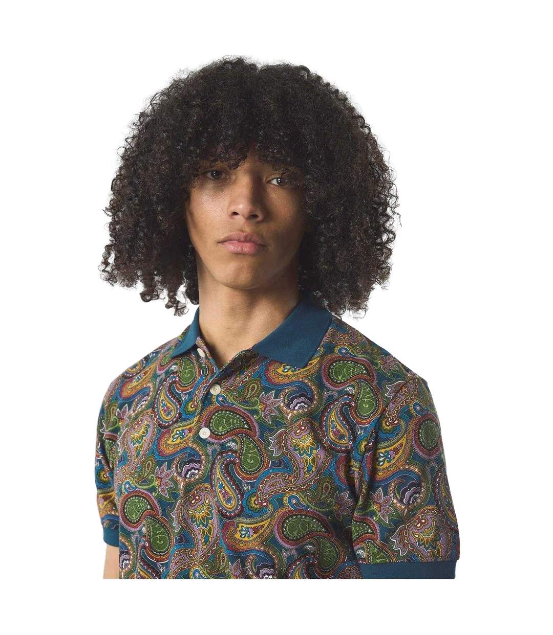 Mens House Paisley Polo Shirt Multicoloured Pretty Green-4