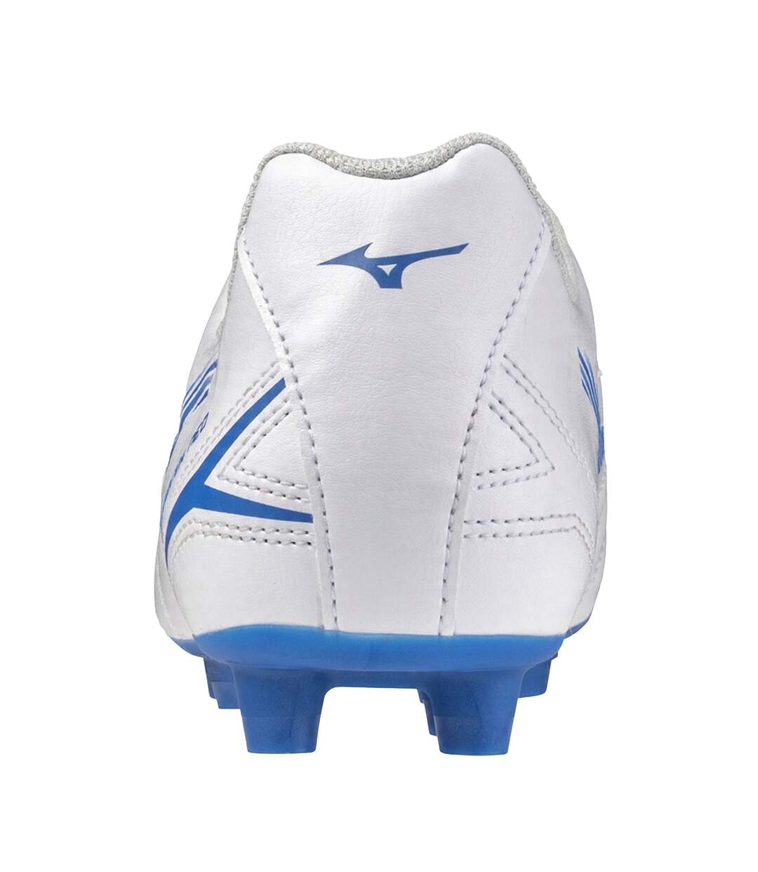 Childrens/kids Monarcida Neo Iii Select Synthetic Leather Firm Ground Football Boots White Mizuno-2