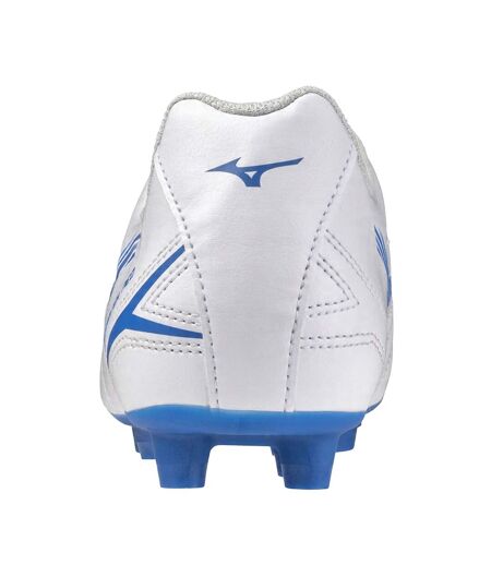 Childrens/kids Monarcida Neo Iii Select Synthetic Leather Firm Ground Football Boots White Mizuno