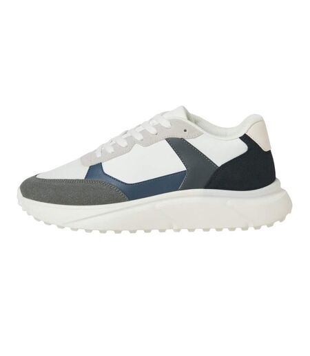Mens Aspire Runner Trainers White Castle Rock Navy Blazer Jack And Jones